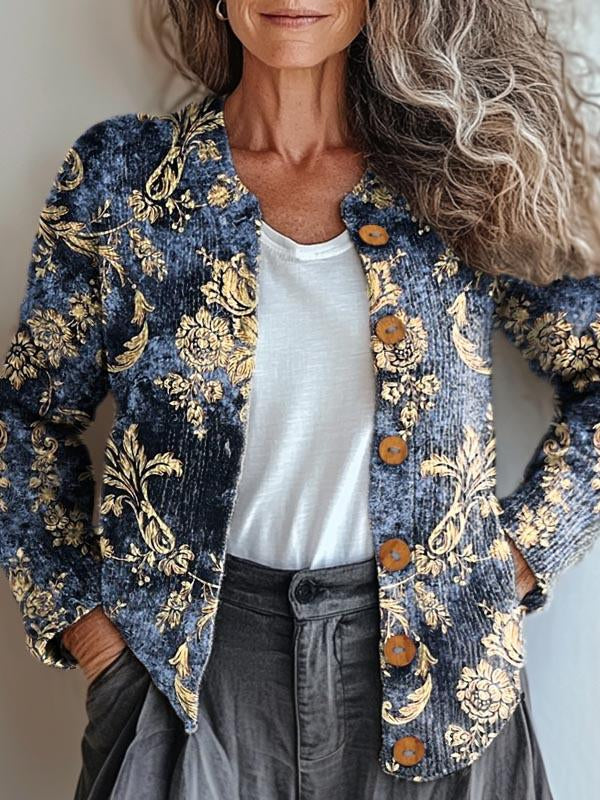 Fiona Elegant Patterned Cardigan
