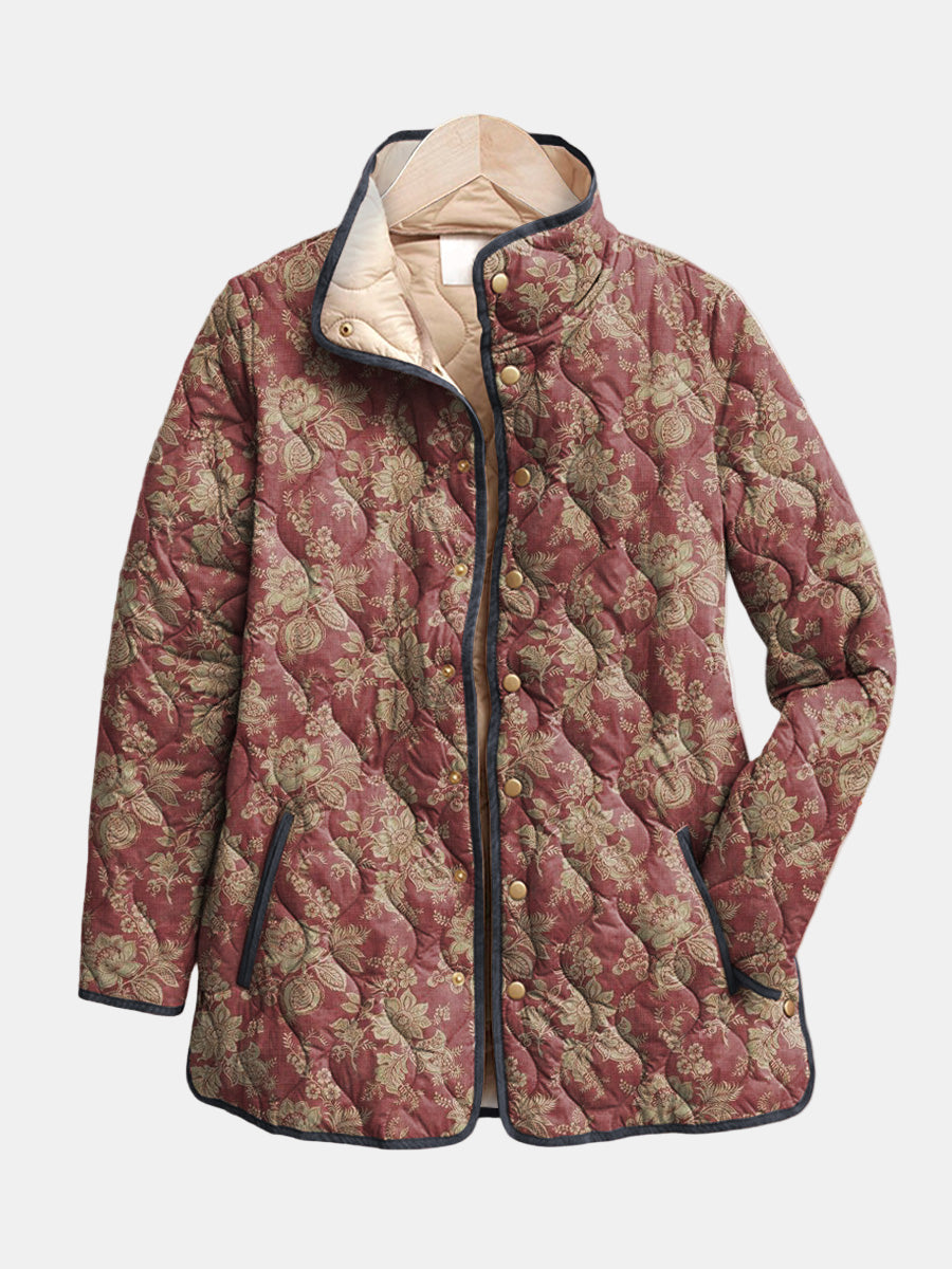 Corinne - Vintage Floral Pattern Jacket