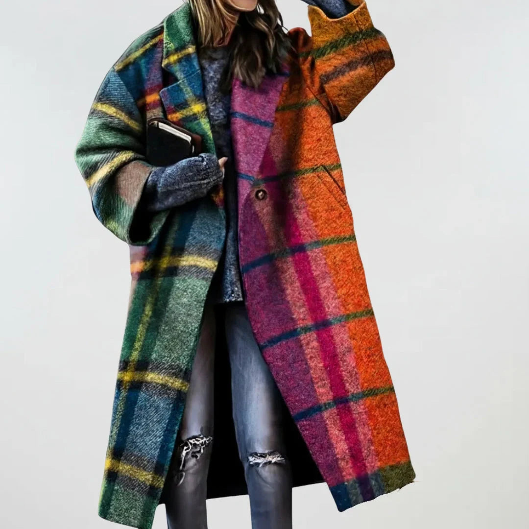 Amelia | Extra-Large Checked Coat