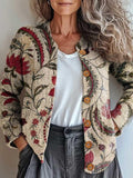Freya Elegant Floral Cardigan with Nature-Inspired Design