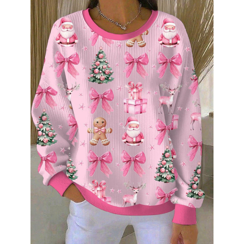 Alisha - Adorable Pink Christmas Sweater