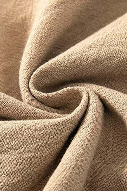 Eloïse | High-Waisted Cotton-Linen Trousers