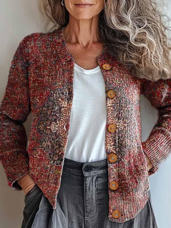 Bohemian-Inspired Maren Patterned Cardigan