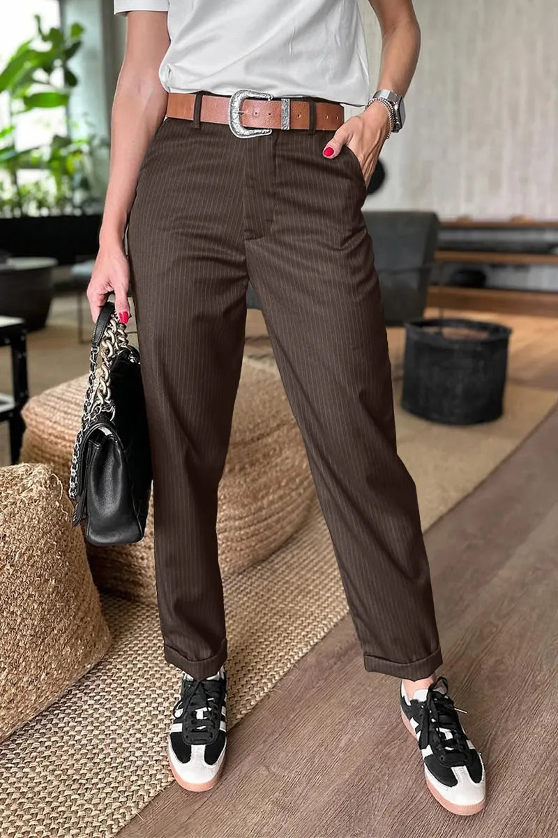 Brielle | Soft Tailored Stripe Pants