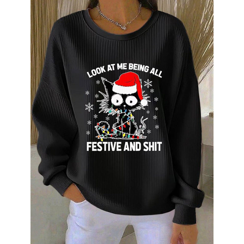 Arlene - Black Holiday Spirit Sweater