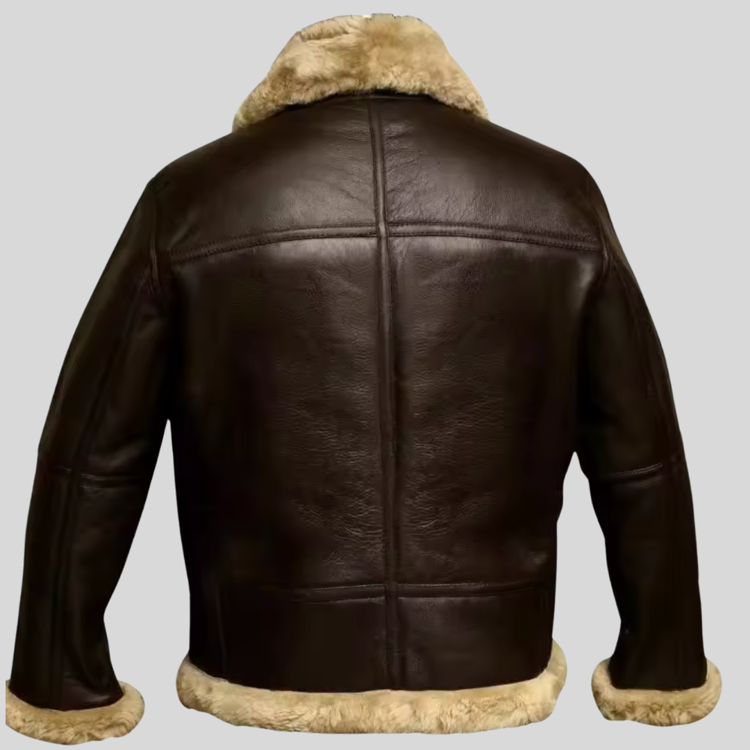 Everett | Premium Shearling-Lined Aviator Jacket