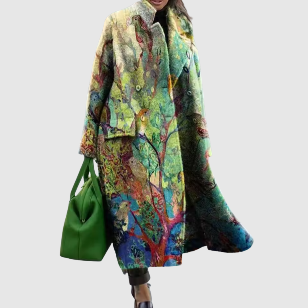 Aria | Elegant Long Coat for Artistic Gardens