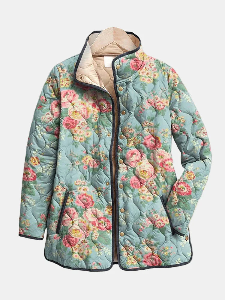 Elara - Floral Quilted Jacket