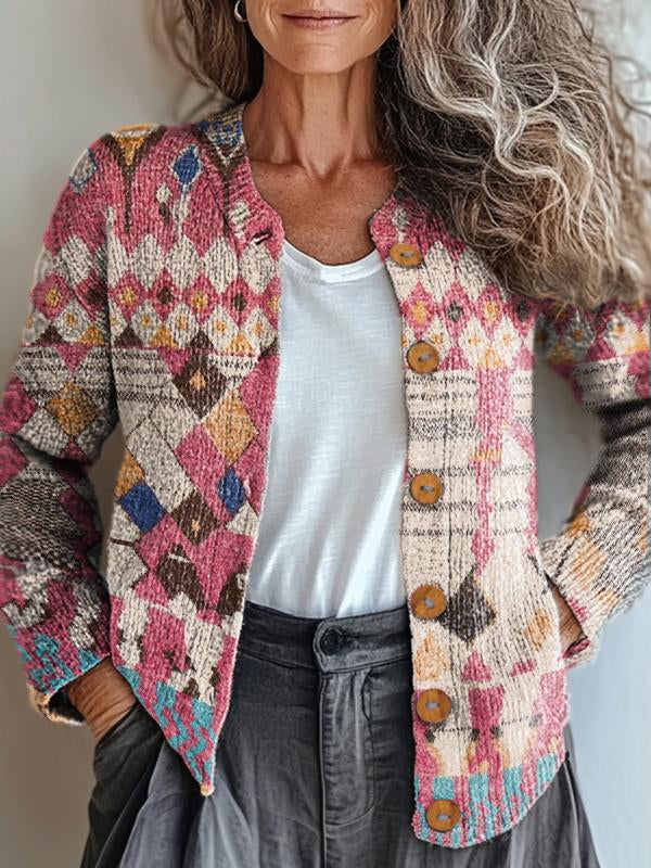 Amira Stylish Geometric Bohemian Jacket