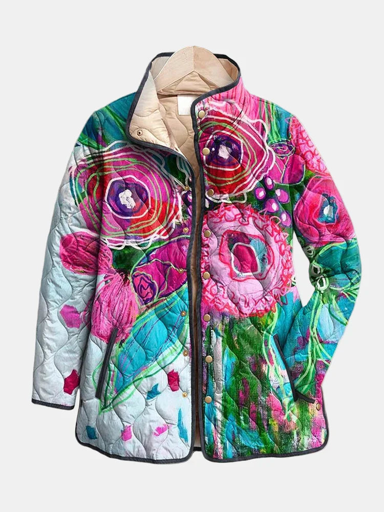 Arianne - Chic Floral Print Jacket