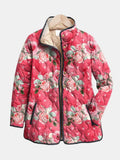 Freya - Delightful Pink Floral Quilted Jacket