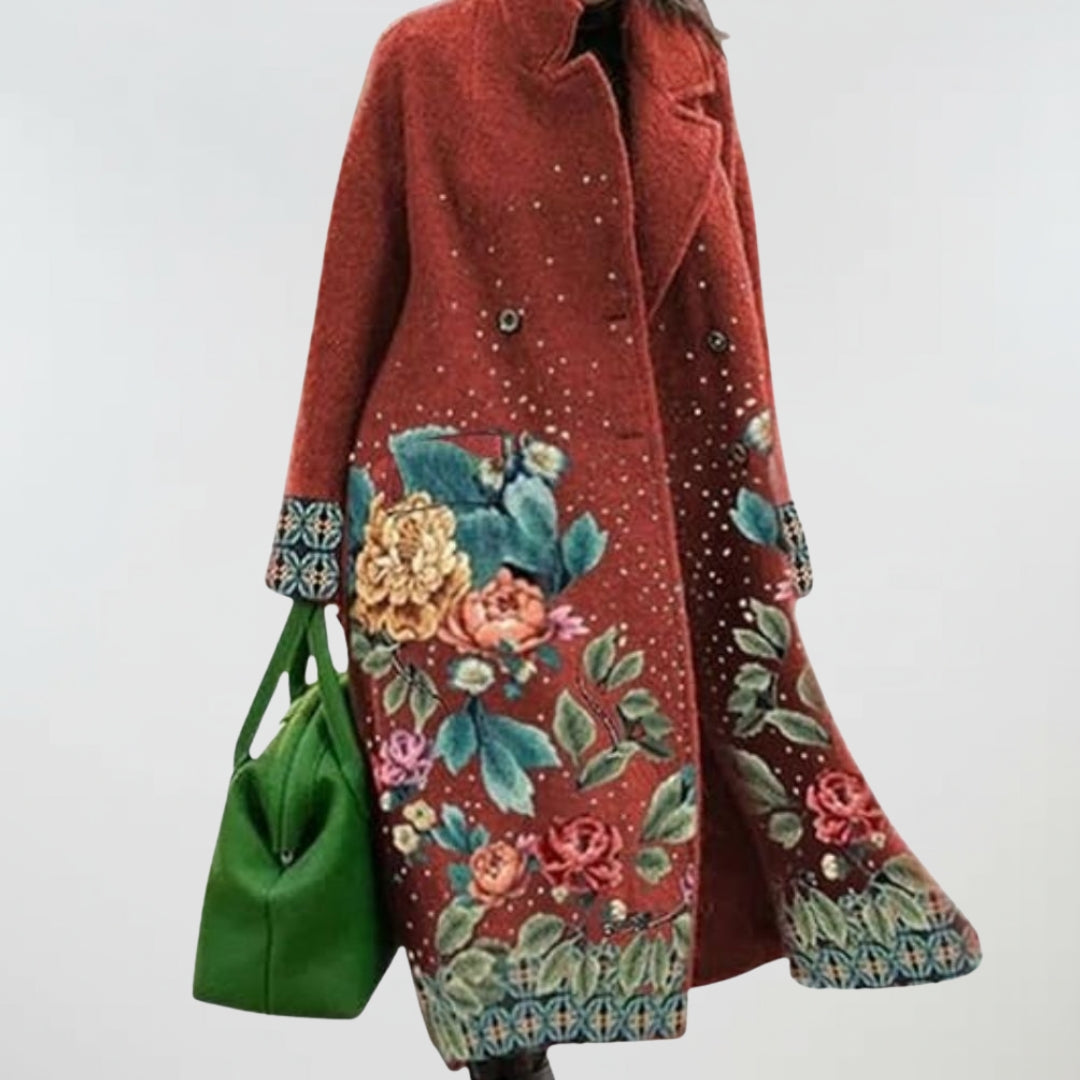 Clara | Embroidered Floral Coat