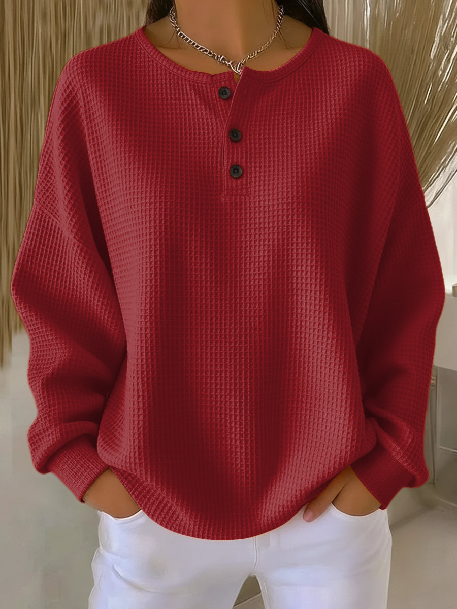 Anne | Collared Casual Sweatshirt