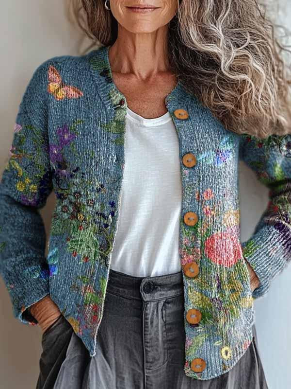Dreamy Floral Aurora Cardigan