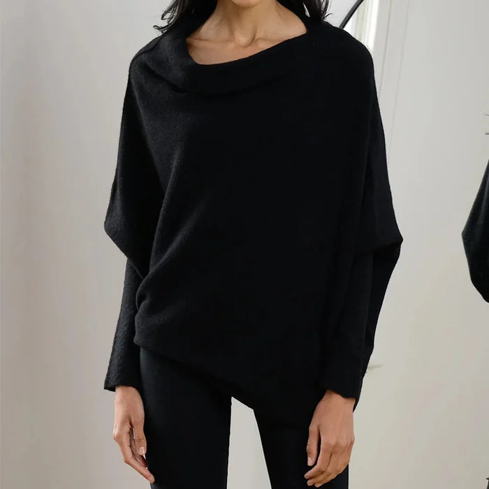 Arriane | Women's Cozy Relaxed Fit Sweater - Chic Swing Collar Design, Luxurious Soft Fabric Blend
