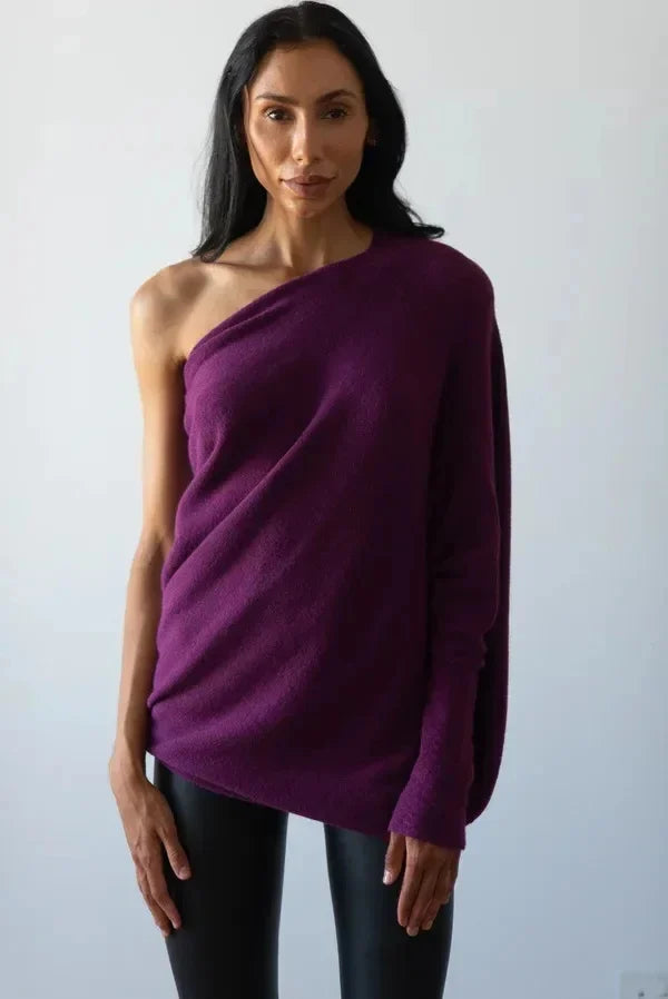 Arriane | Women's Cozy Relaxed Fit Sweater - Chic Swing Collar Design, Luxurious Soft Fabric Blend