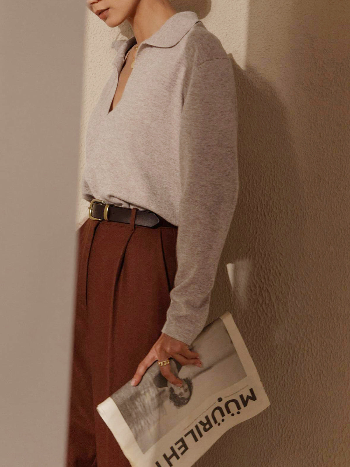 Chic Knitted Sweater - Timeless Elegance