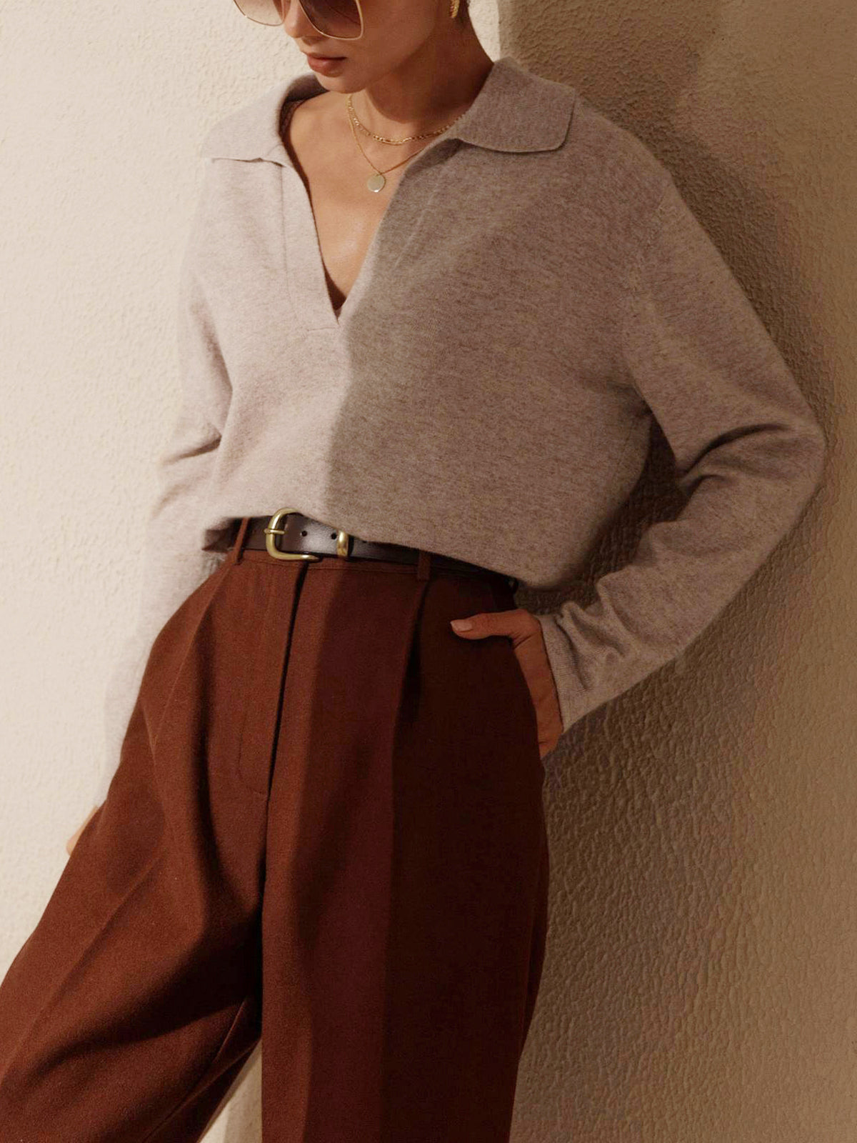 Chic Knitted Sweater - Timeless Elegance