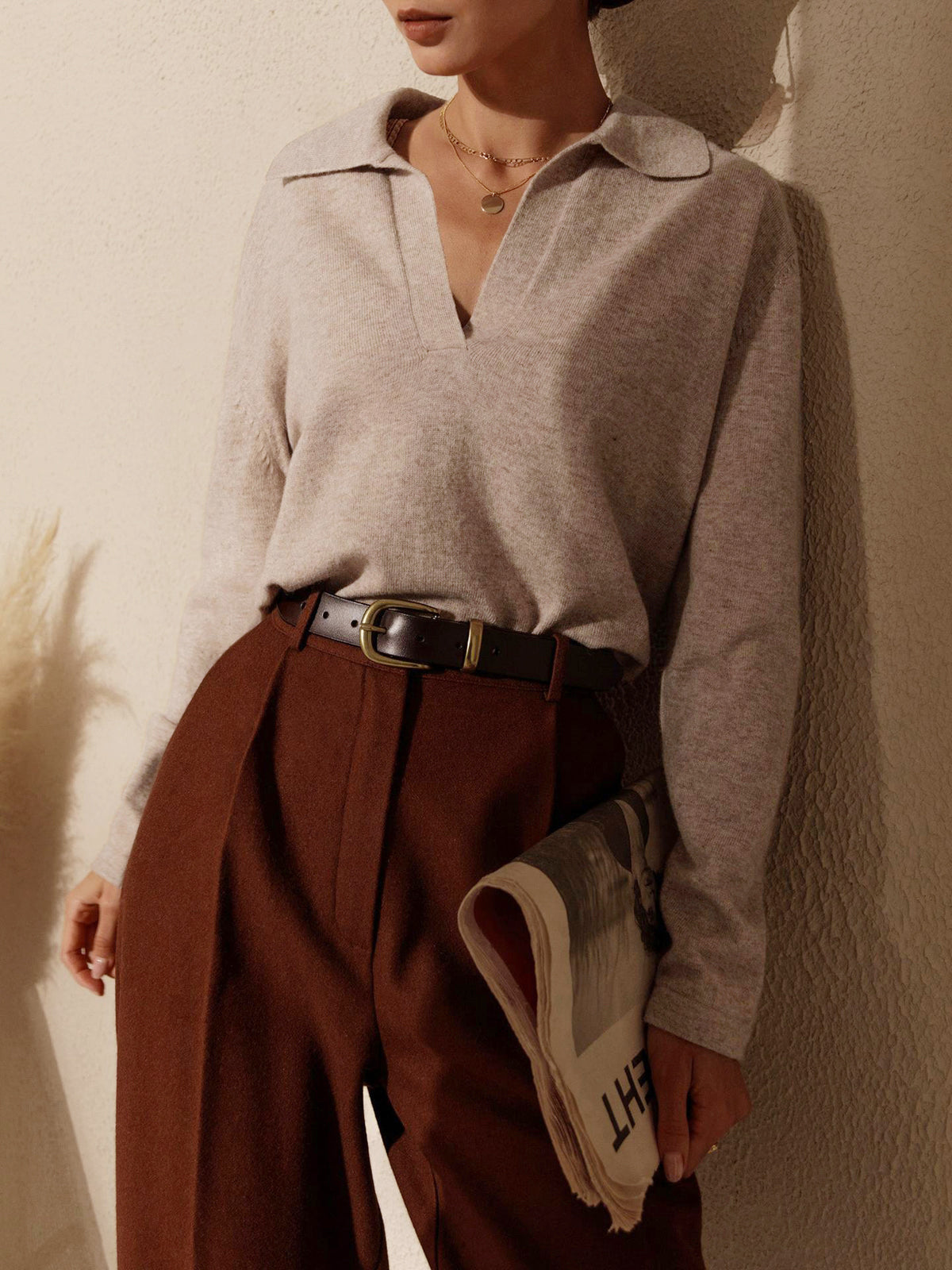 Chic Knitted Sweater - Timeless Elegance
