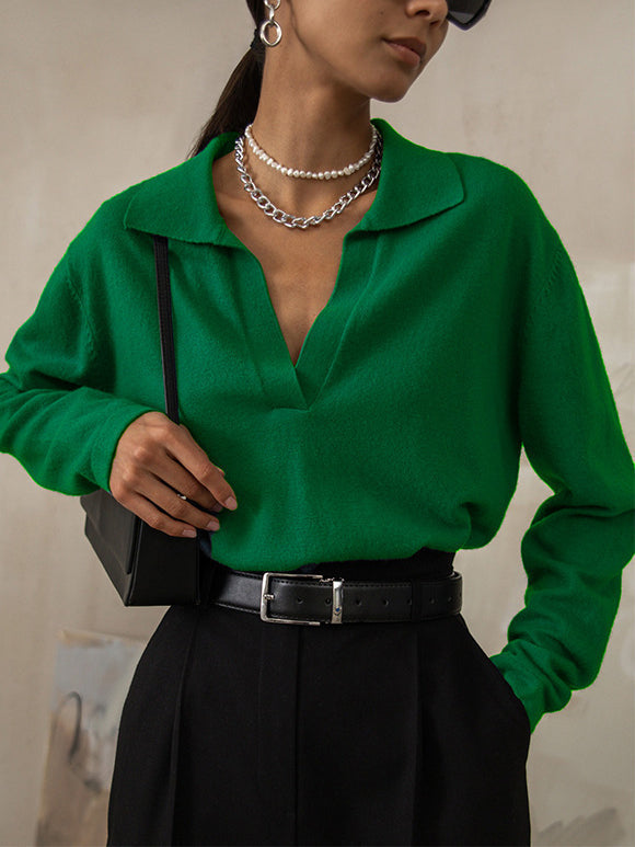 Chic Knitted Sweater - Timeless Elegance