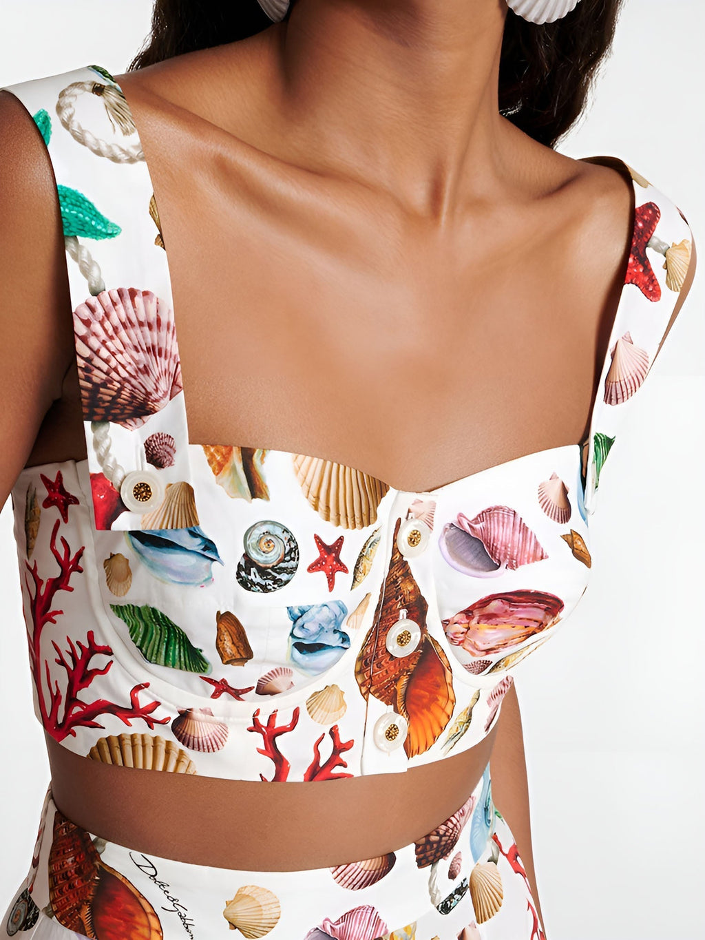 Elia | Women's Printed Pleated Top and Skirt Set
