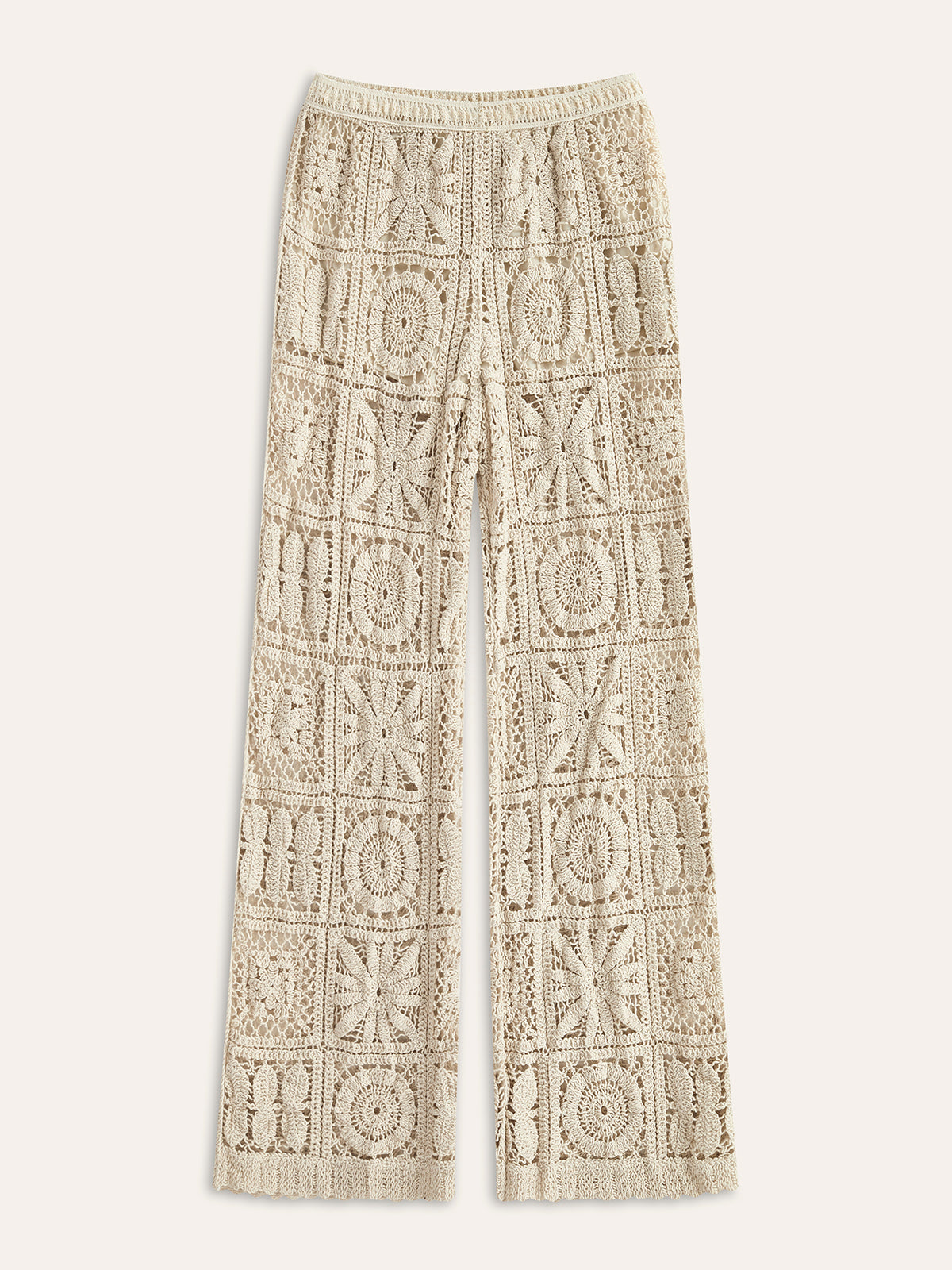 Bibiana | Women's Semi-Transparent Mid-Waist Trousers