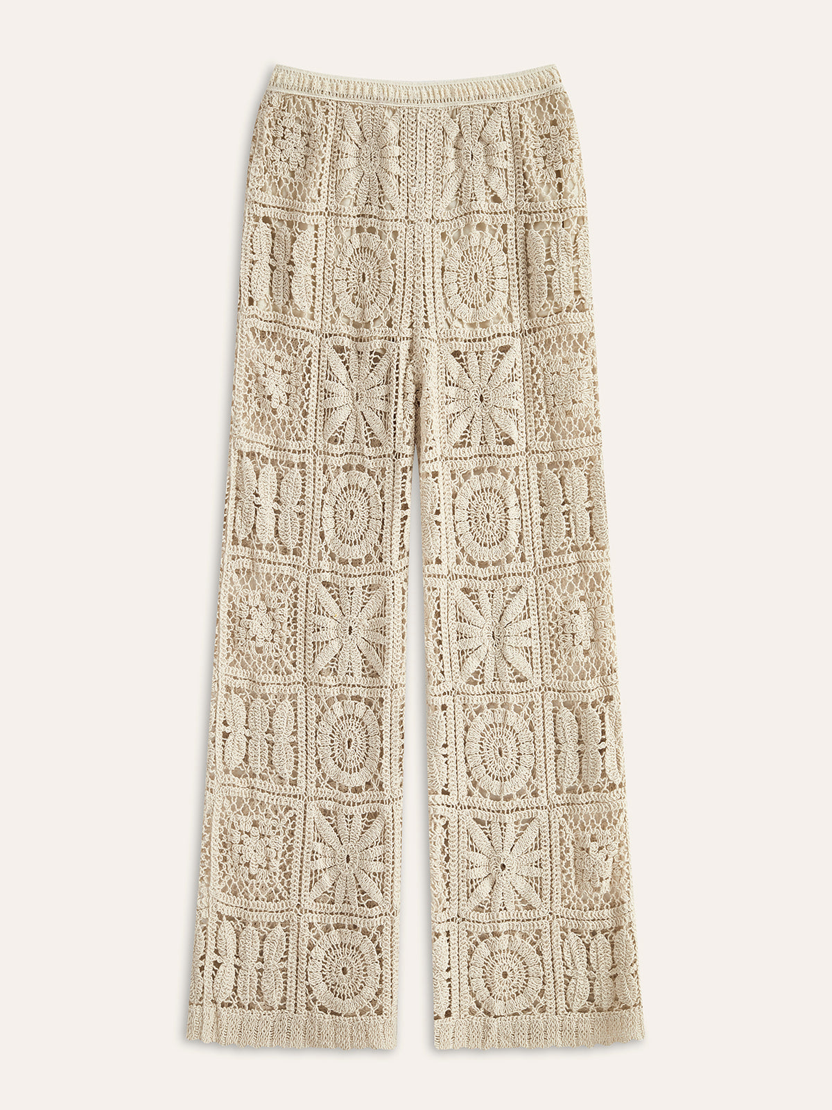 Bibiana | Women's Semi-Transparent Mid-Waist Trousers