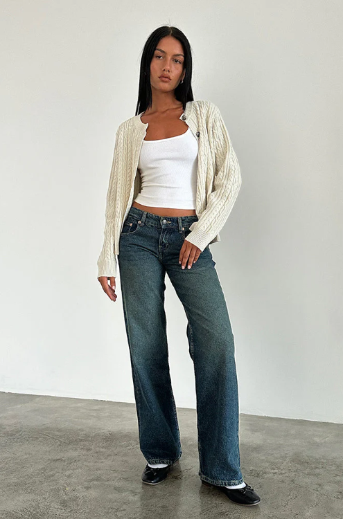Dulcia | Stylish & Cozy Stretch Denim Jeans - Y2K Inspired Fit