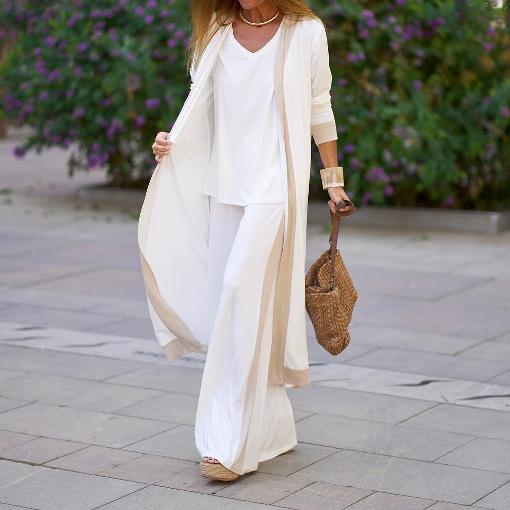 Evelyn | Stylish Women's Twinset - Cozy Two-Piece Jersey Ensemble