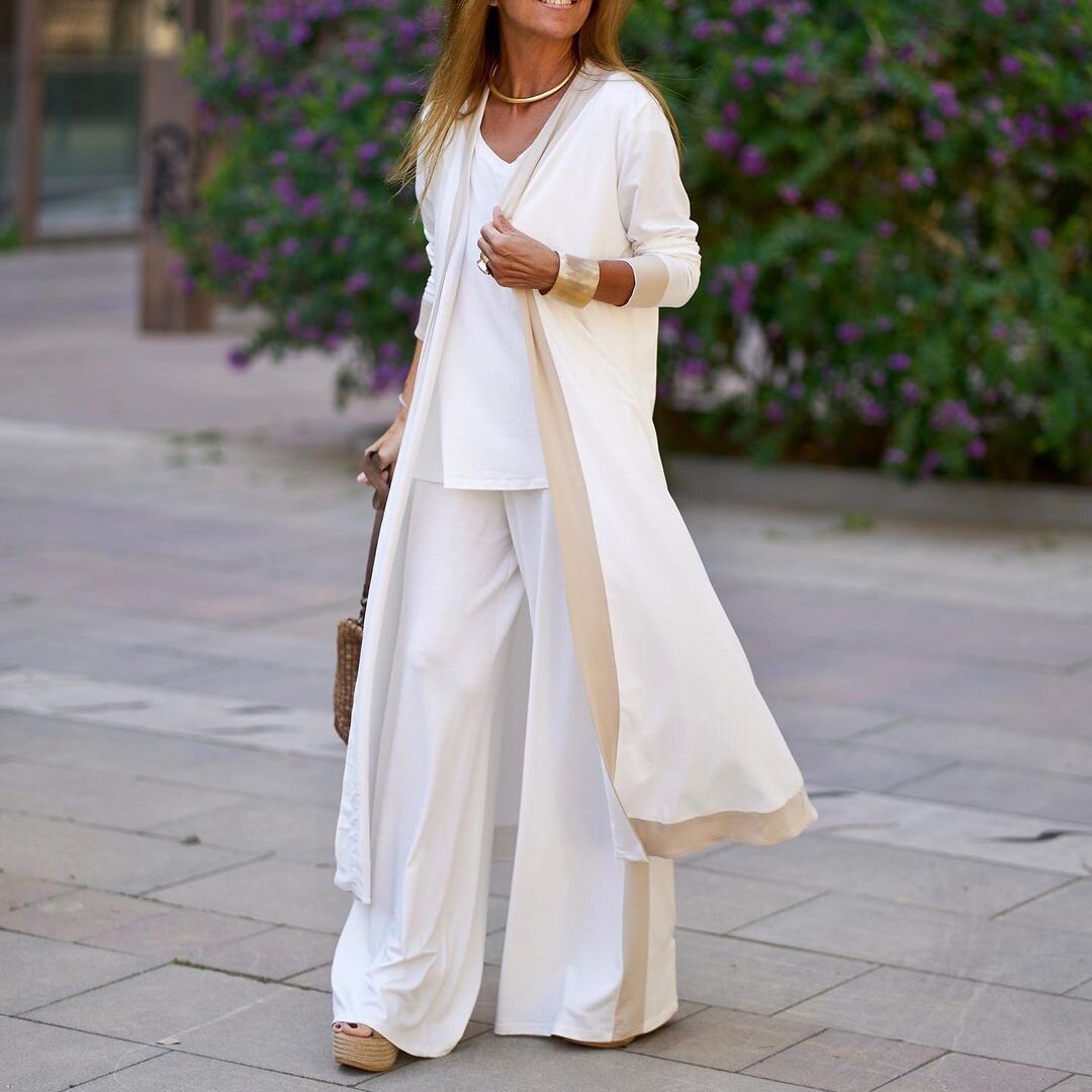 Evelyn | Stylish Women's Twinset - Cozy Two-Piece Jersey Ensemble
