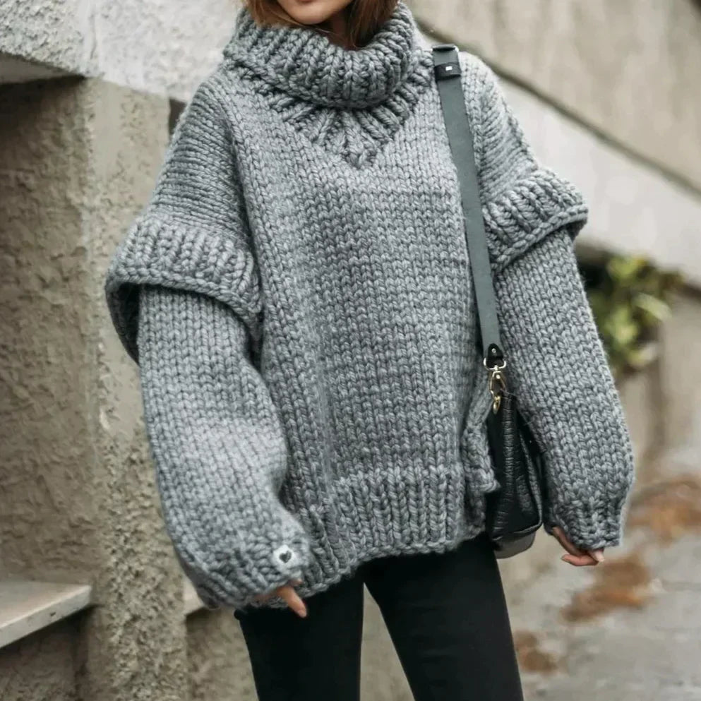 Corie | Cozy Women's Turtleneck Sweater - Stylish Relaxed Fit, Premium Quality Materials