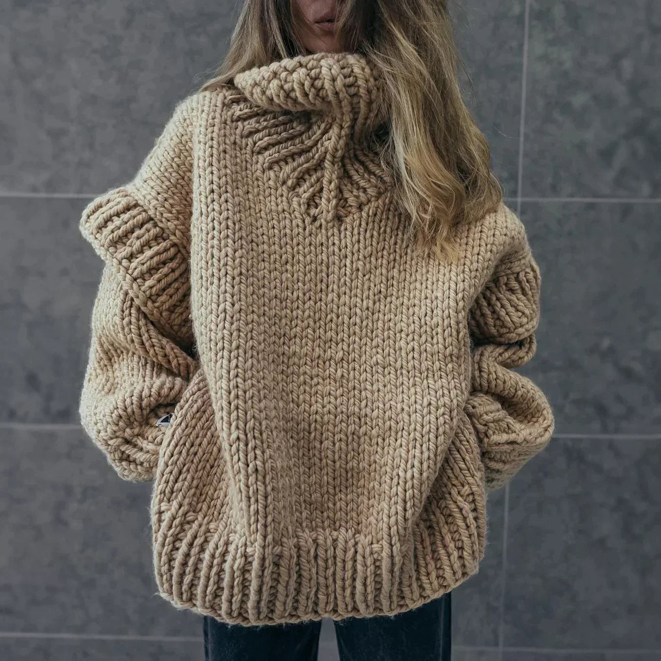 Corie | Cozy Women's Turtleneck Sweater - Stylish Relaxed Fit, Premium Quality Materials