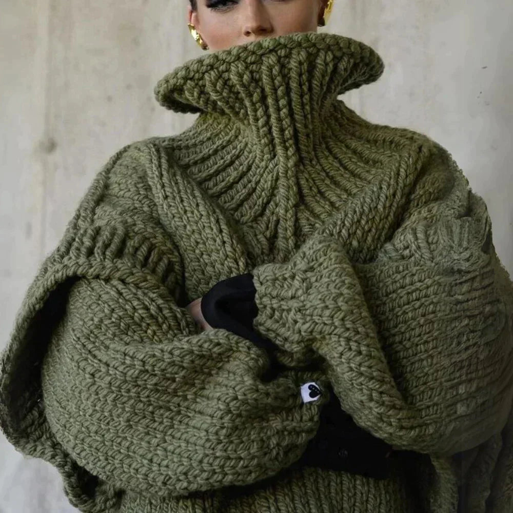 Corie | Cozy Women's Turtleneck Sweater - Stylish Relaxed Fit, Premium Quality Materials