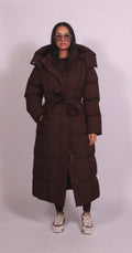Erin | Long Belted Puffer Coat