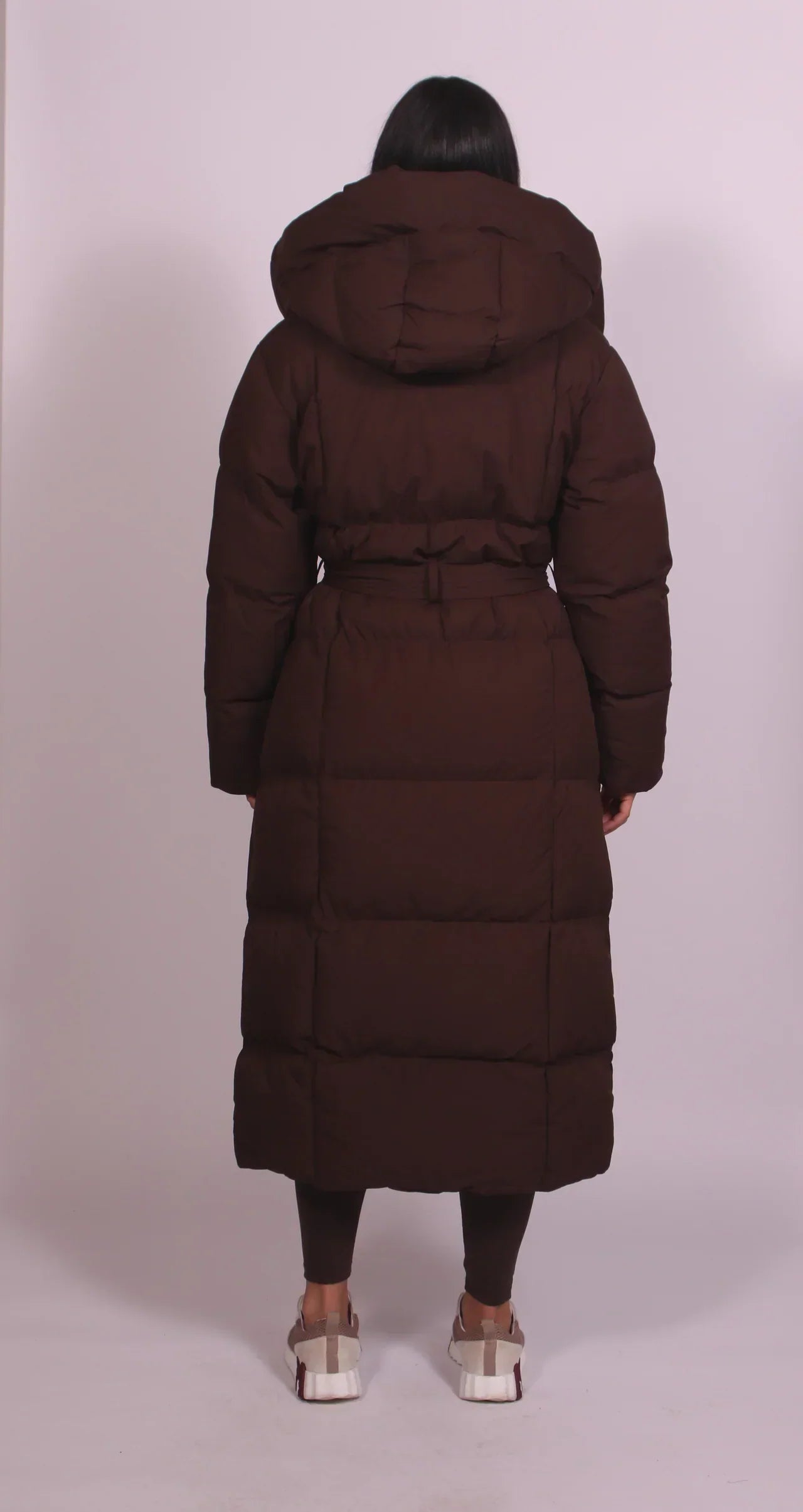 Erin | Long Belted Puffer Coat