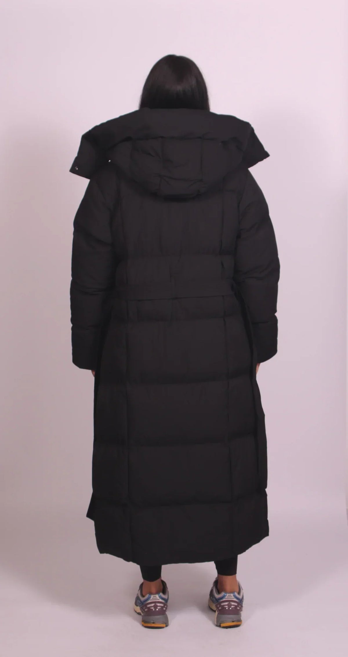 Erin | Long Belted Puffer Coat