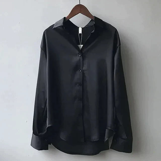 Alaine | Elegant Satin Casual Blouse