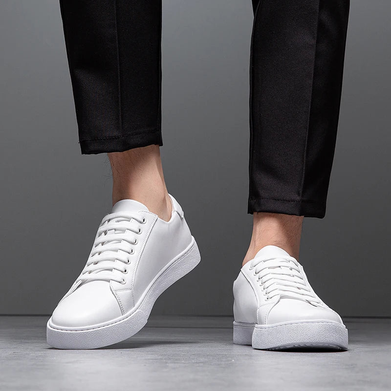 Carter™ - Stylish and Cozy Leather Sneakers