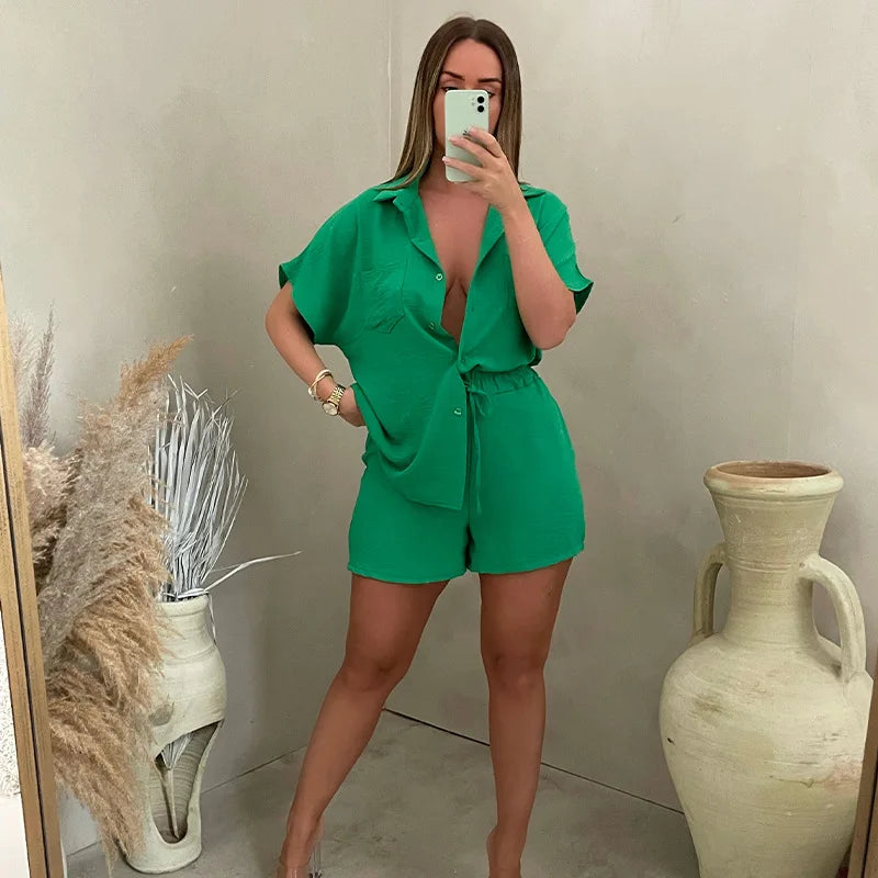 Giona | Summer Coordinated Set - Top & Shorts