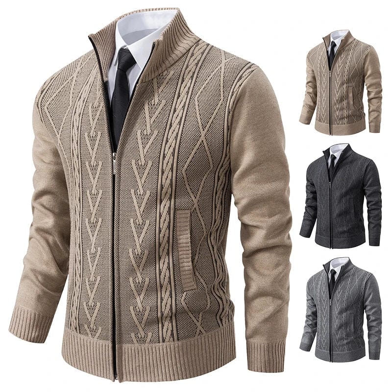 Aristo Knit Zip-Up Cardigan