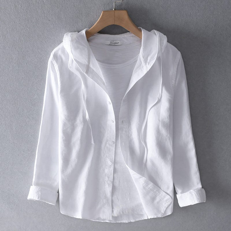 Avery Hooded Shirt with Striped Design
