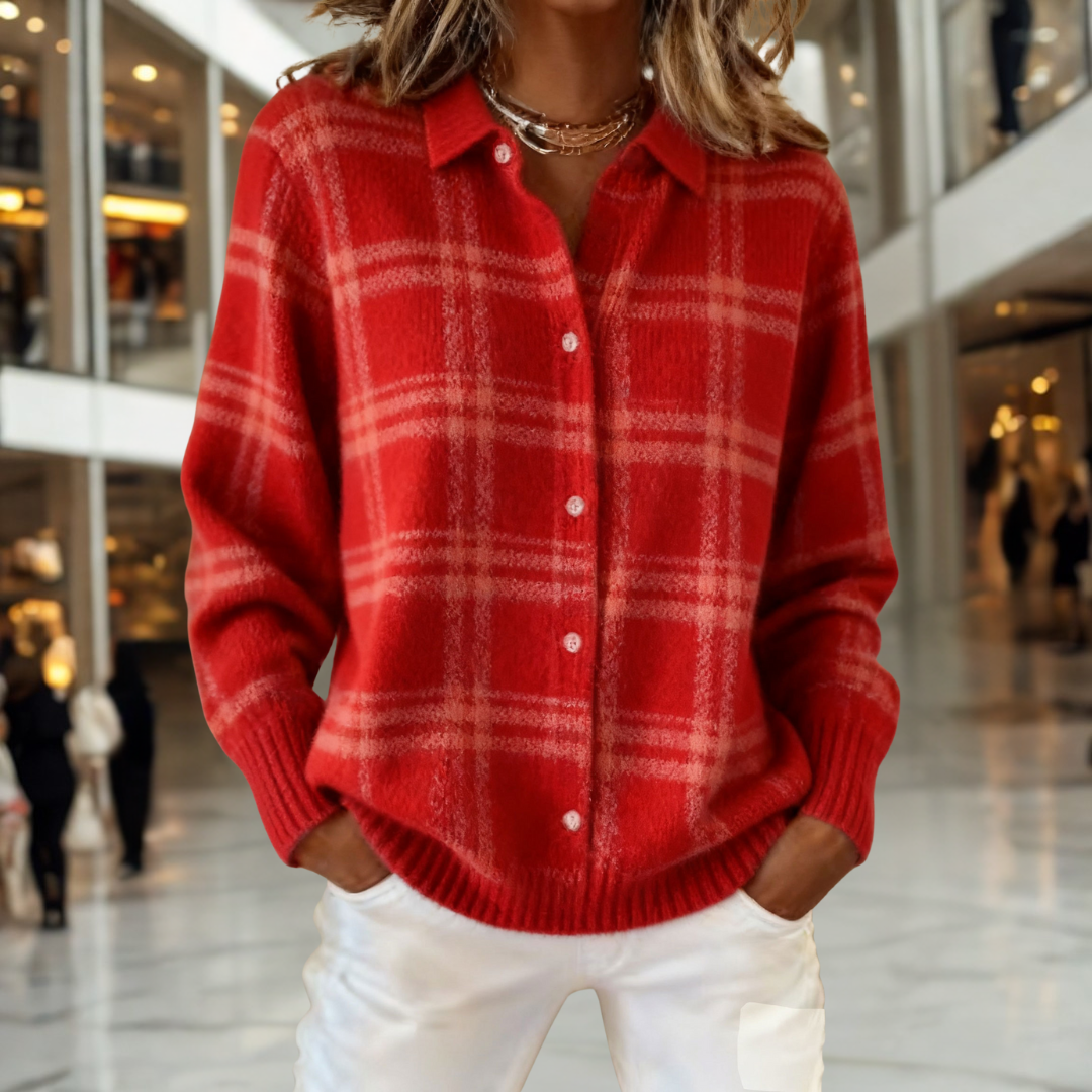 Chloe | Classic Heritage Plaid Cardigan