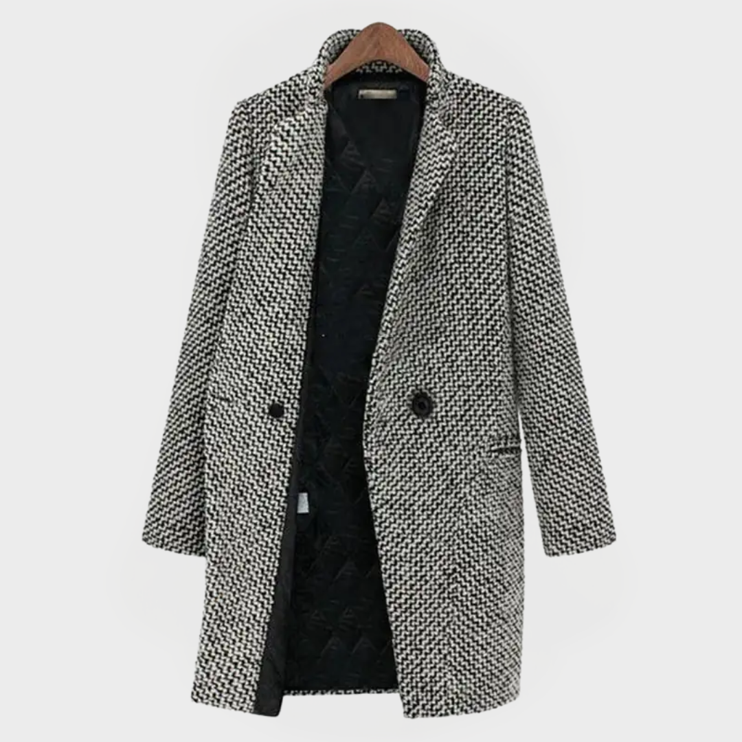CHELSEA™ | LONG PLAID COAT