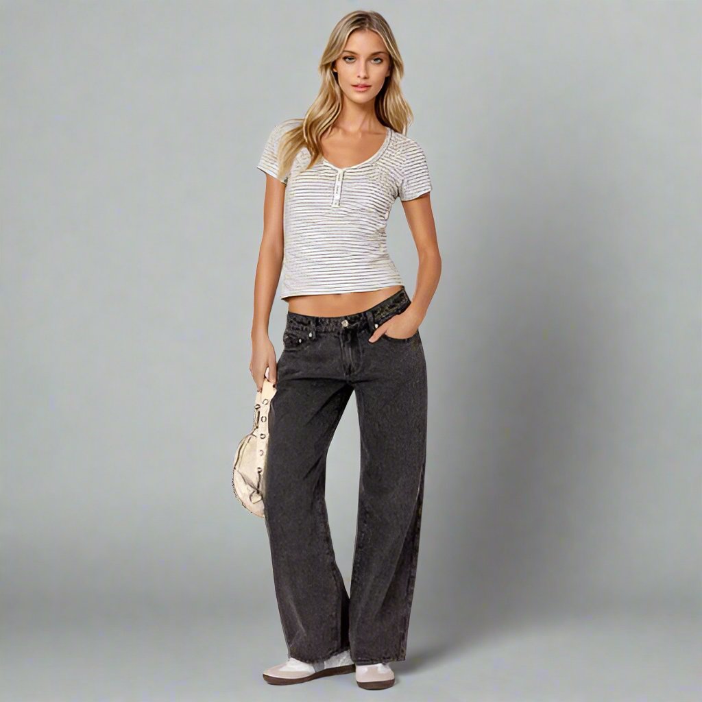 Dulcia | Stylish & Cozy Stretch Denim Jeans - Y2K Inspired Fit