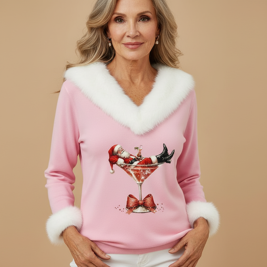Elodie – Soft Luxe Holiday Knit Top