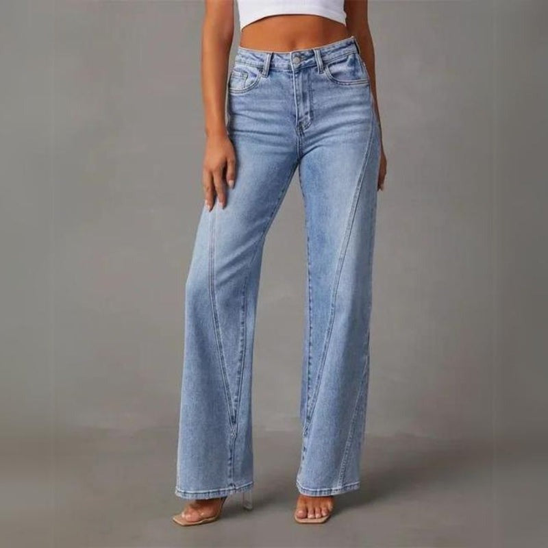 Eevi | Women's Wide-Leg Denim Pants – Comfortable Fit