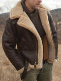 Everett | Premium Shearling-Lined Aviator Jacket
