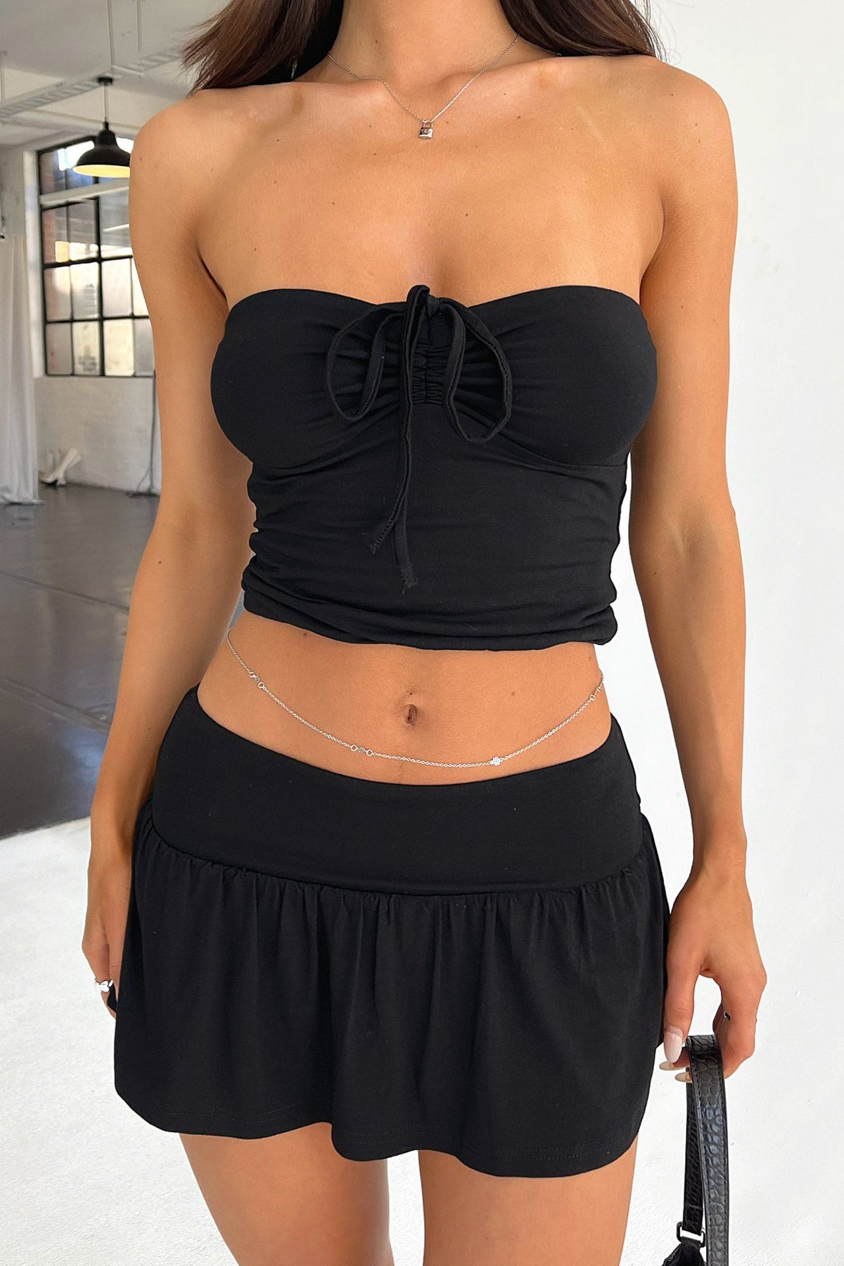 Gionna | Strapless Top & Skirt Two-Piece Set