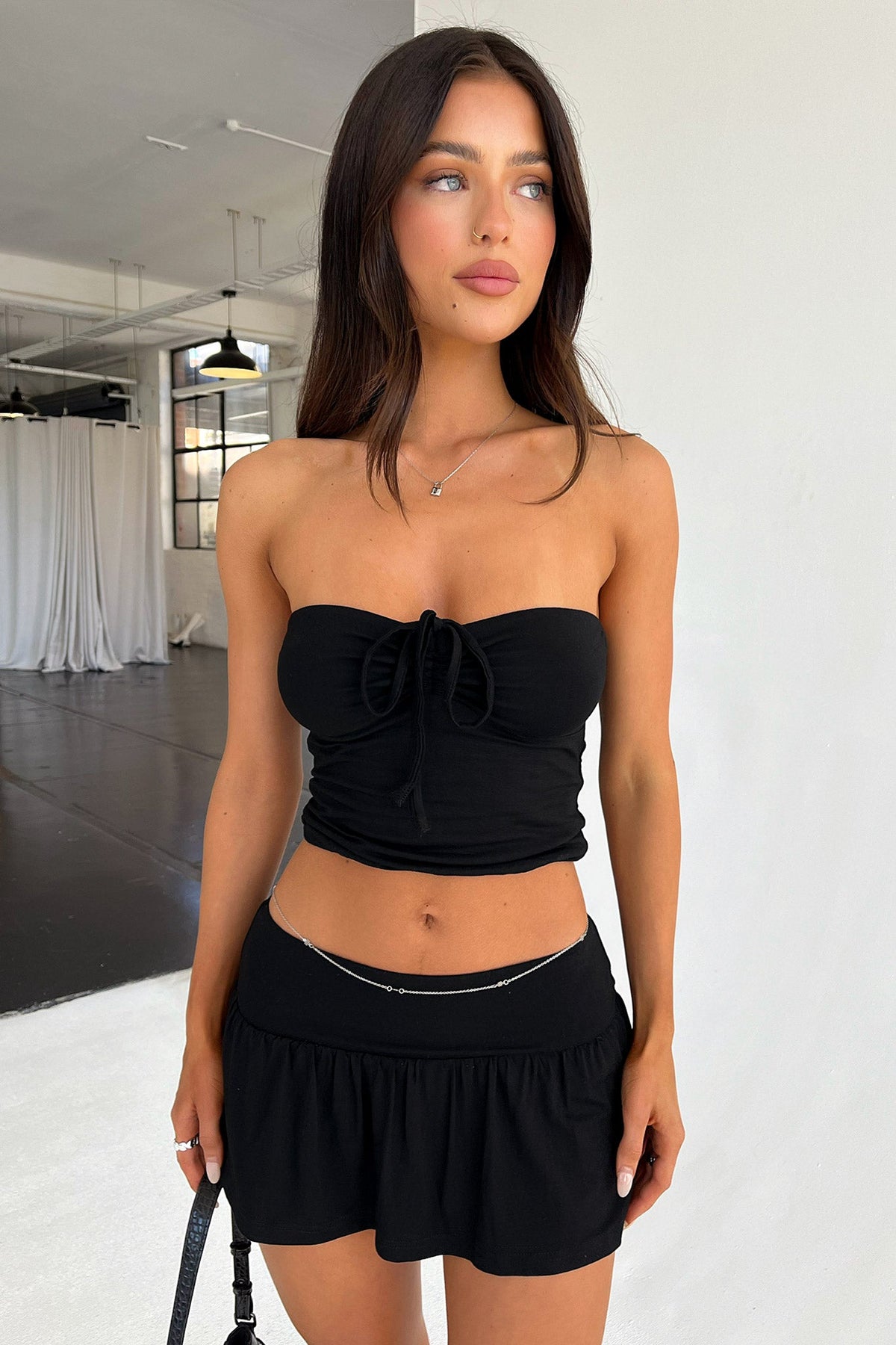 Gionna | Strapless Top & Skirt Two-Piece Set