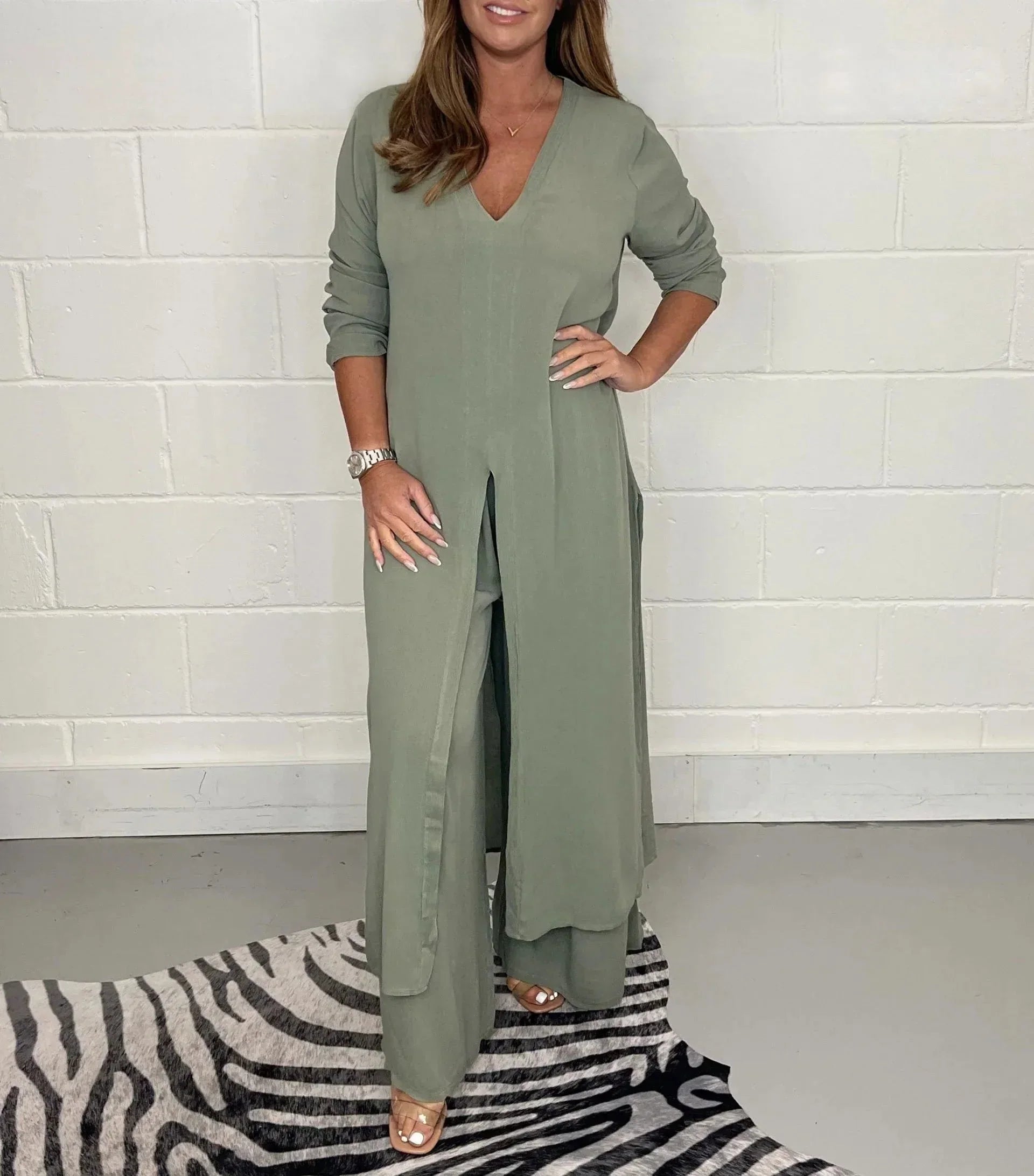 Celia | Chic and Breezy Women's Two-Piece Summer Ensemble